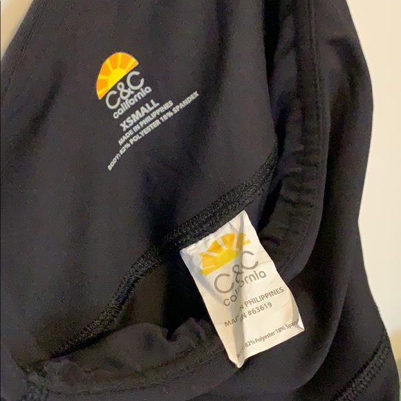 C&C California XS yoga athletic leggings striped - Picture 6 of 6